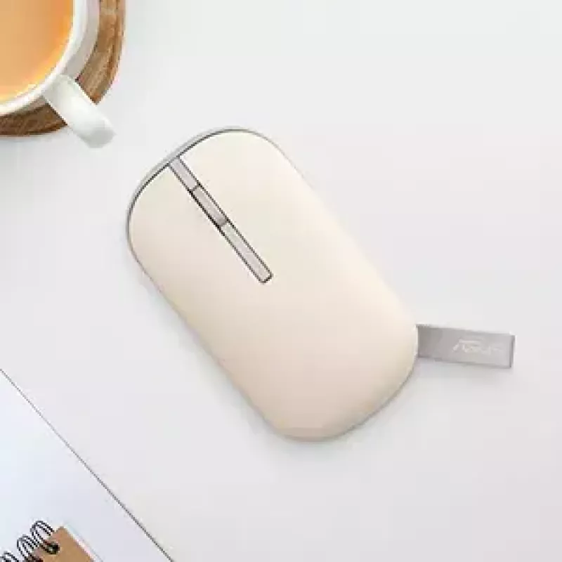 Mysz ASUS Marshmallow MD100 do biura, oburęczna, RF Wireless + Bluetooth, optyczna, 1600 DPI