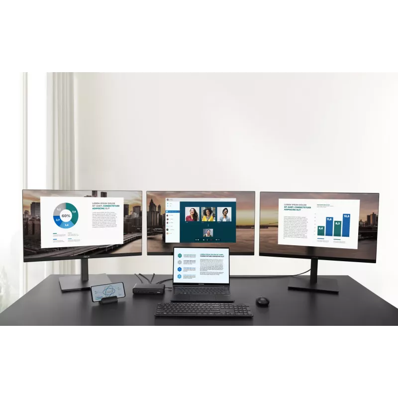ASUS Triple Display USB-C Dock DC300 Docking USB 3.2 Gen 2 (3.1 Gen 2) Type-C Czarny