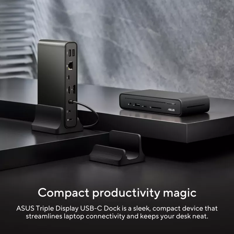 ASUS Triple Display USB-C Dock DC300 Docking USB 3.2 Gen 2 (3.1 Gen 2) Type-C Czarny