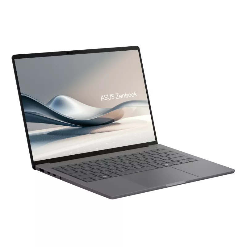 Laptop ASUS Zenbook A14 UX3407RA-QD010W — Qualcomm Snapdragon X1E-78-100, 14 cali WUXGA, 32 GB RAM, 1 TB SSD, Windows 11 Home, Szary