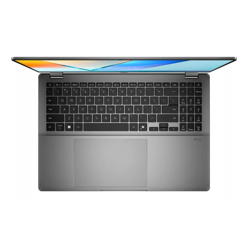ASUS Vivobook 16 Flip TP3607SA-RJ033W Copilot+ PC Intel Core Ultra 7 256V Hybryda (2-w-1) 40,6 cm (16 cali) Ekran dotykowy 3K 16 GB LPDDR5x-SDRAM 1 TB SSD Wi-Fi 7 (802.11be) Windows 11 Home Czarny, Szary