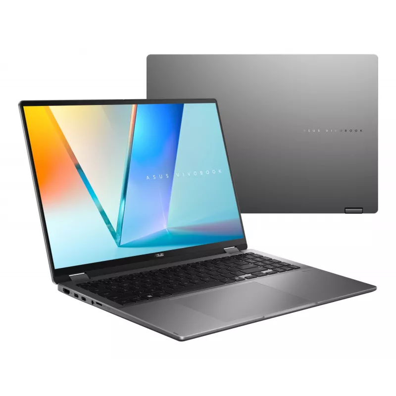 ASUS Vivobook 16 Flip TP3607SA-RJ033W Copilot+ PC Intel Core Ultra 7 256V Hybryda (2-w-1) 40,6 cm (16 cali) Ekran dotykowy 3K 16 GB LPDDR5x-SDRAM 1 TB SSD Wi-Fi 7 (802.11be) Windows 11 Home Czarny, Szary