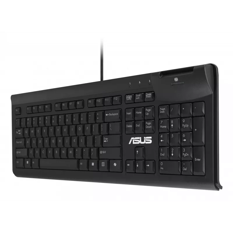 Klawiatura ASUS Smart Card KU100 do domu/biura USB czarna