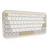 Bezprzewodowa klawiatura Bluetooth ASUS Marshmallow KW100 — układ US International, kolor Oat Milk