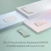 Bezprzewodowa klawiatura Bluetooth ASUS Marshmallow KW100 — układ US International, kolor Oat Milk