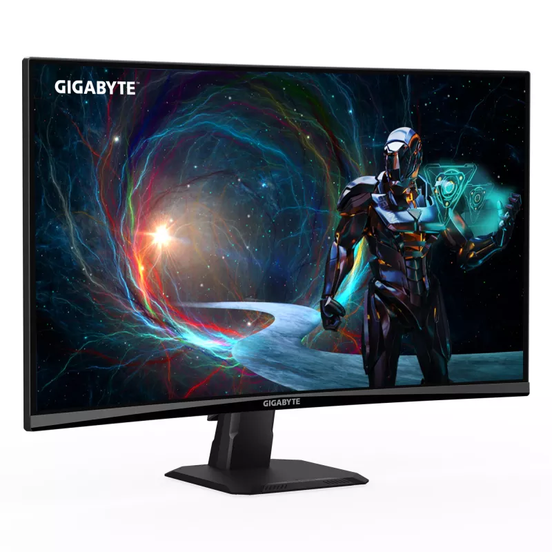 Monitor gamingowy GIGABYTE GS27QCA 27 cali QHD Curved – 2560 x 1440, 180 Hz, 1 ms, 250 cd/m², FreeSync, HDR Ready, HDMI 2.0, DisplayPort 1.4