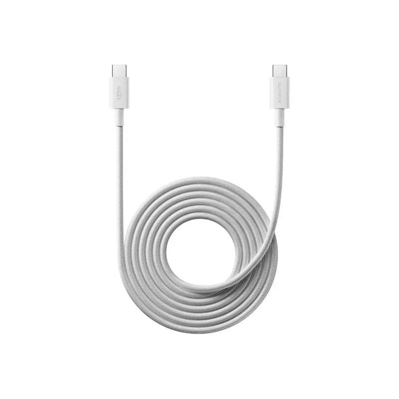 Pleciony kabel USB-C do USB-C Xiaomi 6A, 2 m