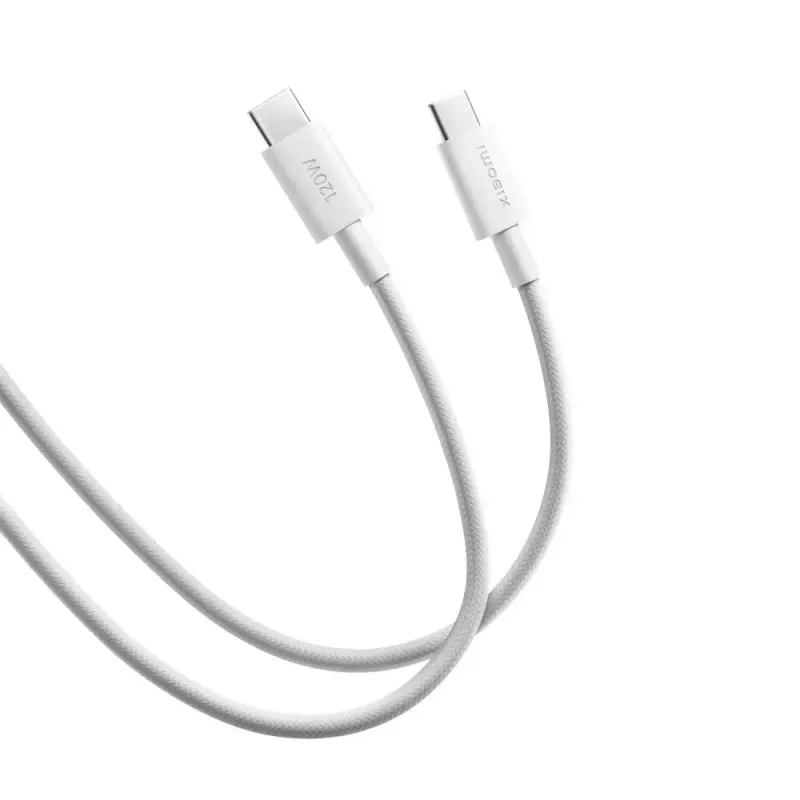 Pleciony kabel USB-C do USB-C Xiaomi 6A, 2 m