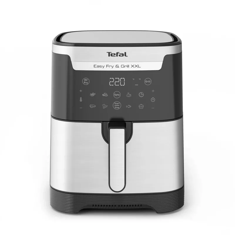 Tefal Easy Fry & Grill EY801D 6.5 L Wolnostojąca frytkownica beztłuszczowa 1650 W Stal nierdzewna