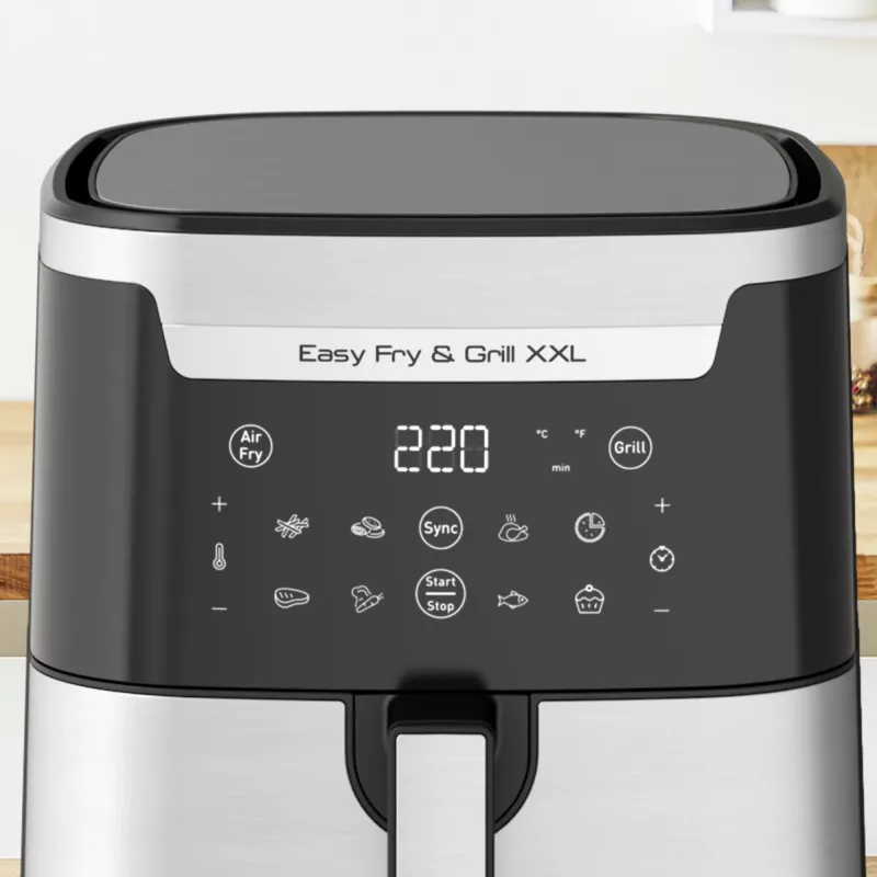 Tefal Easy Fry & Grill EY801D 6.5 L Wolnostojąca frytkownica beztłuszczowa 1650 W Stal nierdzewna