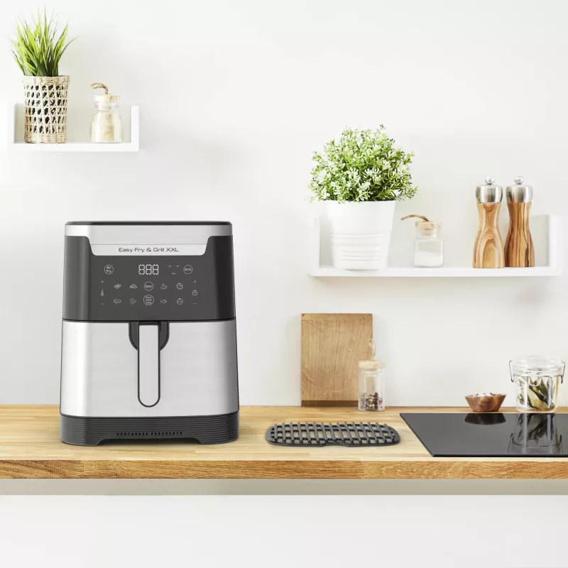 Tefal Easy Fry & Grill EY801D 6.5 L Wolnostojąca frytkownica beztłuszczowa 1650 W Stal nierdzewna