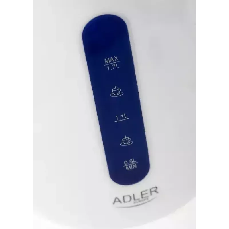 Czajnik elektryczny Adler 1,7 L 2200 W Niebieski Biały