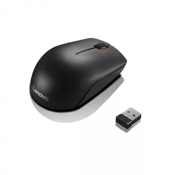 Lenovo Wireless Compact mysz 300 Czarny, 1000 DPI, 2.4 GHz