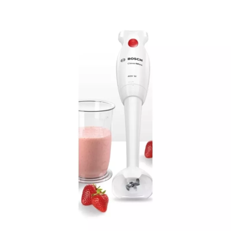 Blender ręczny Bosch MSM14100 — 400 W, biały, 0,8 kg, przewód 1,2 m