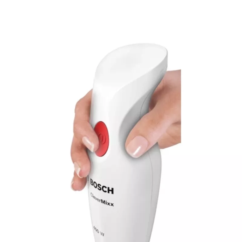 Blender ręczny Bosch MSM14100 — 400 W, biały, 0,8 kg, przewód 1,2 m