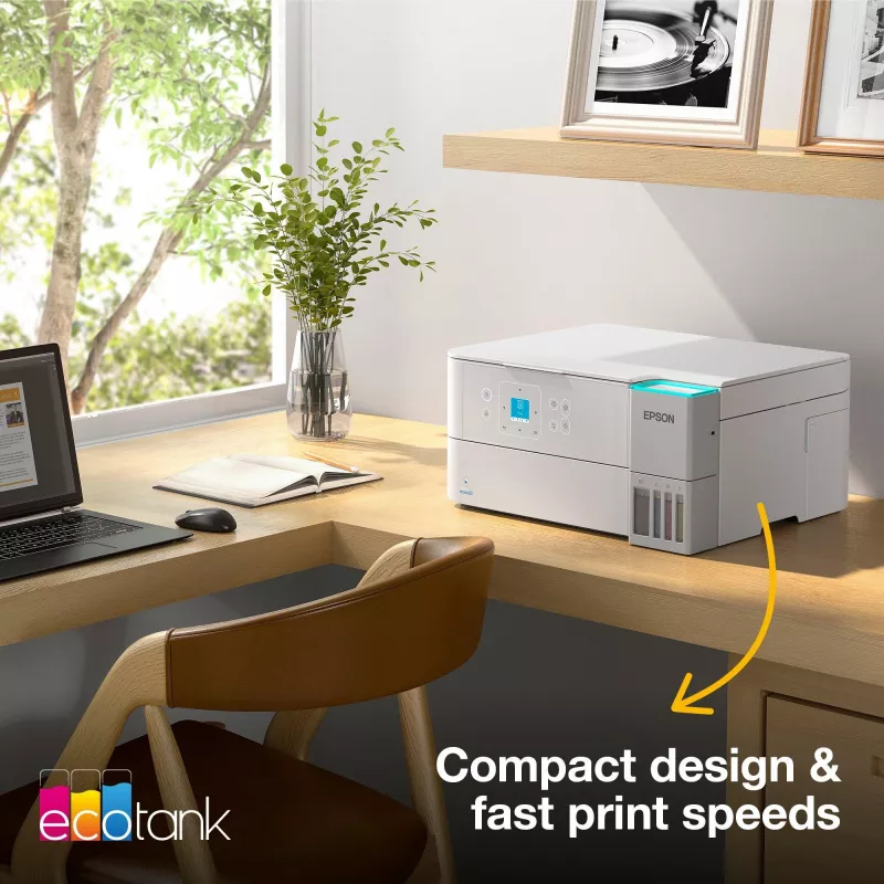 Wielofunkcyjna drukarka atramentowa Epson EcoTank L4366 — A4, 4800 x 1200 DPI, 33 str./min, Wi‑Fi, Ethernet, dupleks
