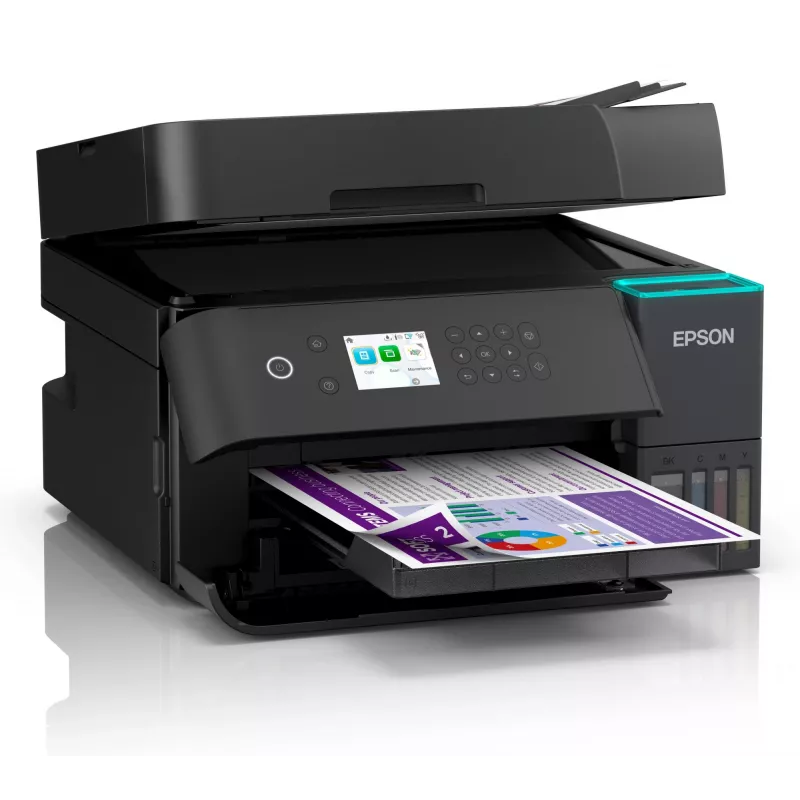 Wielofunkcyjna drukarka atramentowa Epson EcoTank L6370 — Kolor, A4, 4800x1200 DPI, Wi‑Fi, Ethernet