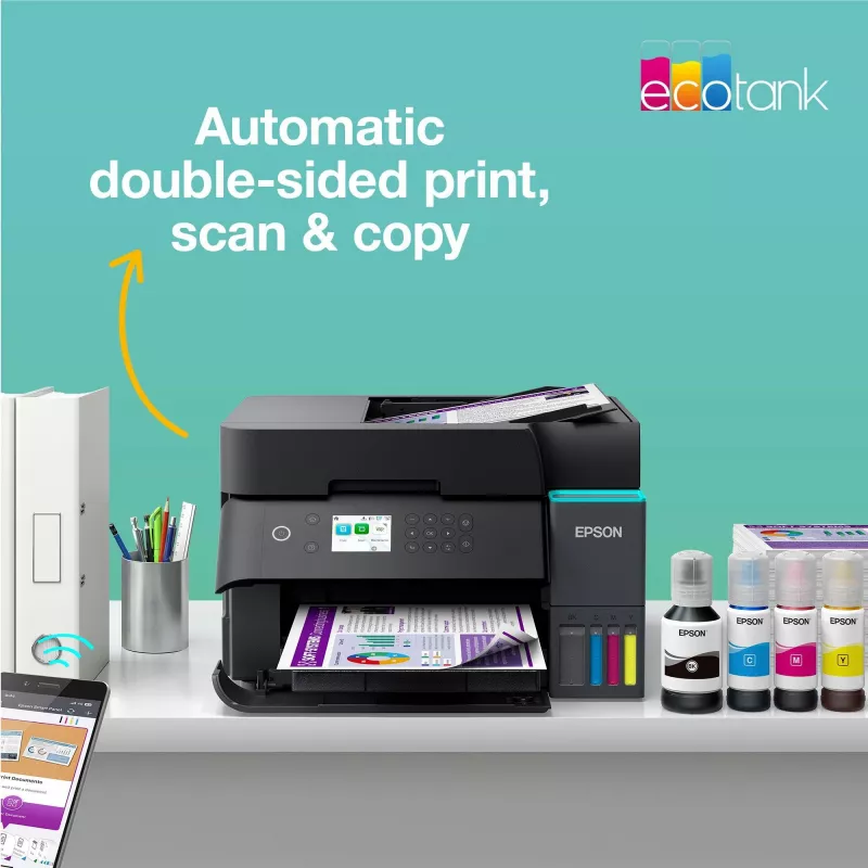 Wielofunkcyjna drukarka atramentowa Epson EcoTank L6370 — Kolor, A4, 4800x1200 DPI, Wi‑Fi, Ethernet