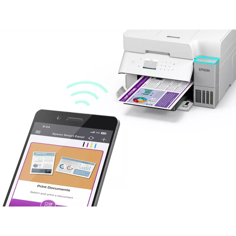 Wielofunkcyjna drukarka atramentowa Epson EcoTank L6376 — Kolor, A4, 4800 x 1200 DPI, 35 str./min, Wi‑Fi, Ethernet, Duplex
