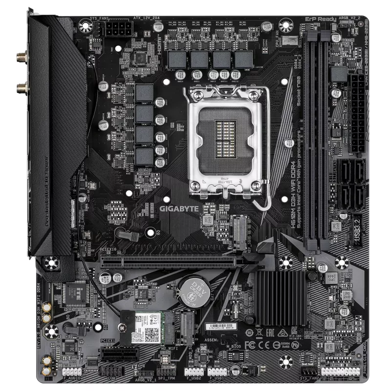 Płyta główna GIGABYTE H610M D3H WIFI, H610, LGA 1700, Micro ATX