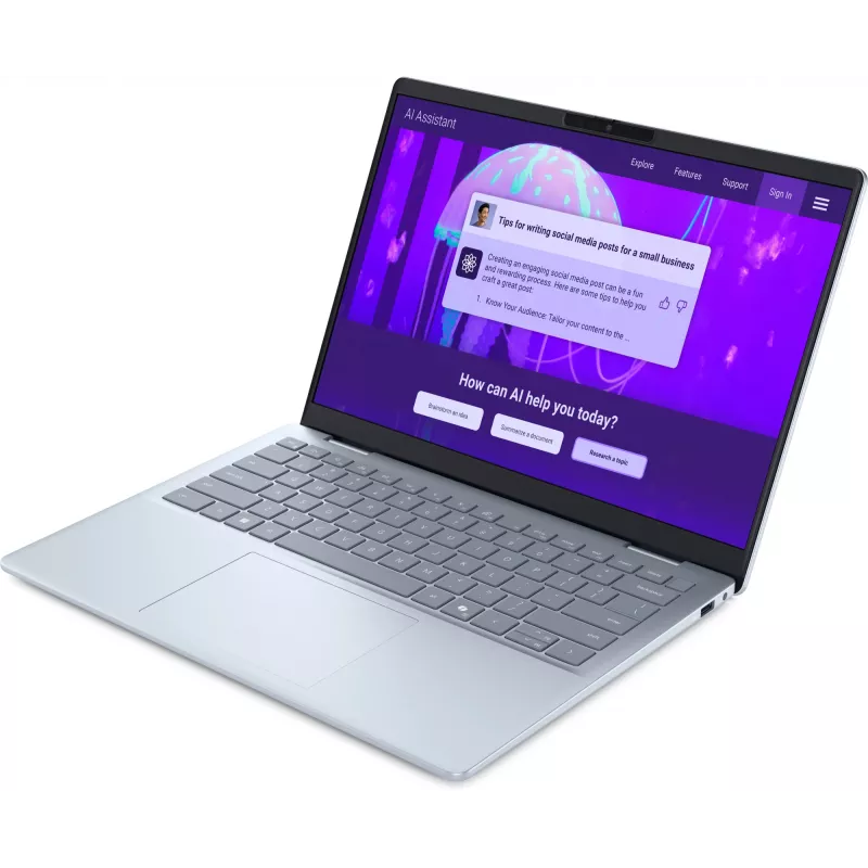 Laptop Dell 14 Plus DB14250 14 cali Intel Core Ultra 7 256V, 16 GB RAM, 1 TB SSD, Intel Arc Graphics, Windows 11 Pro, Niebieski