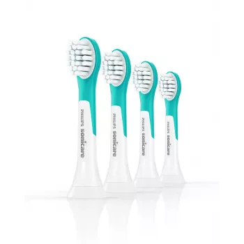 Końcówki zapasowe Sonicare For Kids Philips HX6034/90 — 4 szt., niebieski/biały, wymiana co 3 miesiące
