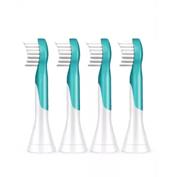 Końcówki zapasowe Sonicare For Kids Philips HX6034/90 — 4 szt., niebieski/biały, wymiana co 3 miesiące