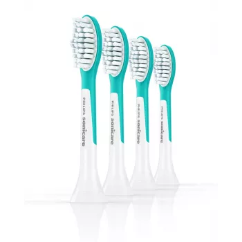 Końcówki do szczoteczki Philips Sonicare For Kids HX6044/90, 4 szt., niebiesko-białe, wymiana co 3 miesiące
