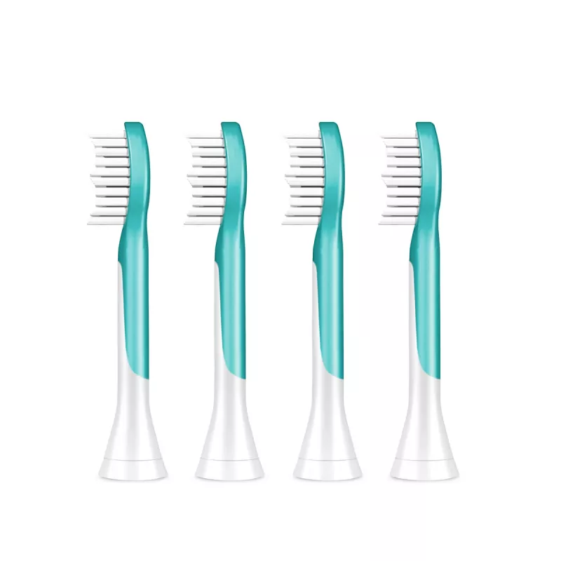 Końcówki do szczoteczki Philips Sonicare For Kids HX6044/90, 4 szt., niebiesko-białe, wymiana co 3 miesiące