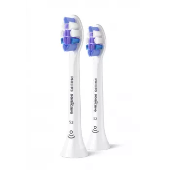 Końcówki wymienne do szczoteczki do zębów Philips HX6052/87 Sensitive 2 szt., bardzo miękkie włókna, białe