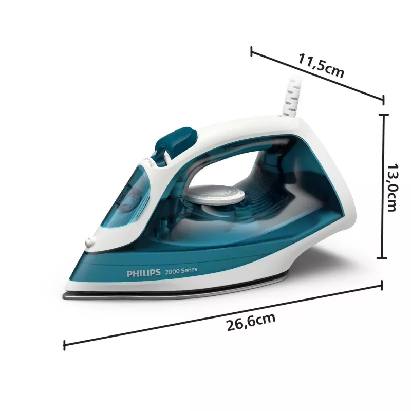 Philips serii 2000 DST2020/90 żelazko Parowe żelazko Płyta ceramiczna 2000 W kolor Aqua