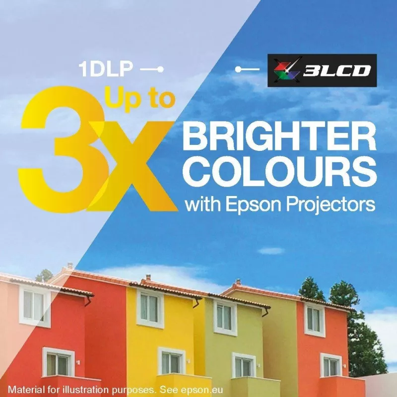 Projektor Epson EB-FH08 3600 ANSI lumenów 3LCD 1080p, 16:9, lampa, 2,7 kg, HDMIx2