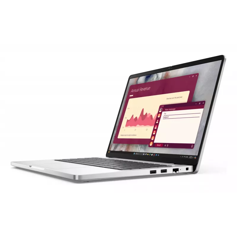 DELL Pro 14 PC14250 Intel Core Ultra 7 255U Laptop 35,6 cm (14 cali) Full HD+ 32 GB DDR5-SDRAM 512 GB SSD Wi-Fi 6E (802.11ax) Windows 11 Pro Platynowy