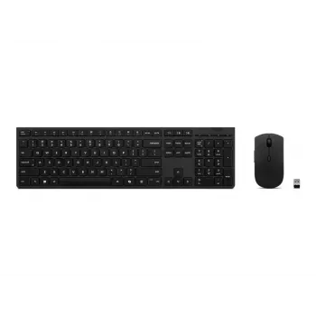 Zestaw klawiatura i mysz Lenovo 4X31R64316, biurowy, RF bezprzewodowy + Bluetooth, QWERTY US English, szary