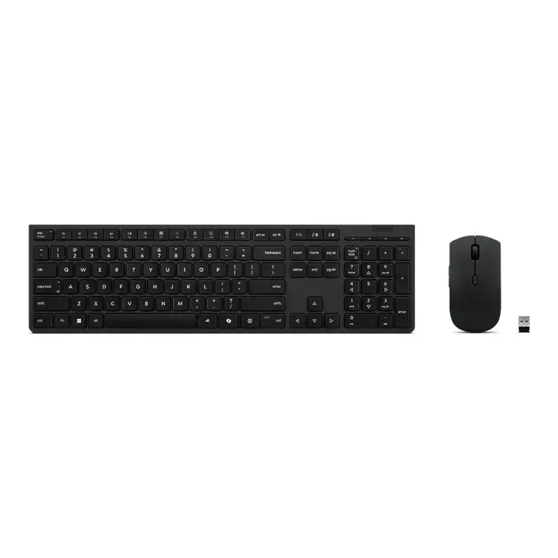 Zestaw klawiatura i mysz Lenovo 4X31R64316, biurowy, RF bezprzewodowy + Bluetooth, QWERTY US English, szary