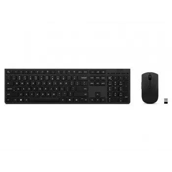 Zestaw klawiatura i mysz Lenovo 4X31R64316, biurowy, RF bezprzewodowy + Bluetooth, QWERTY US English, szary
