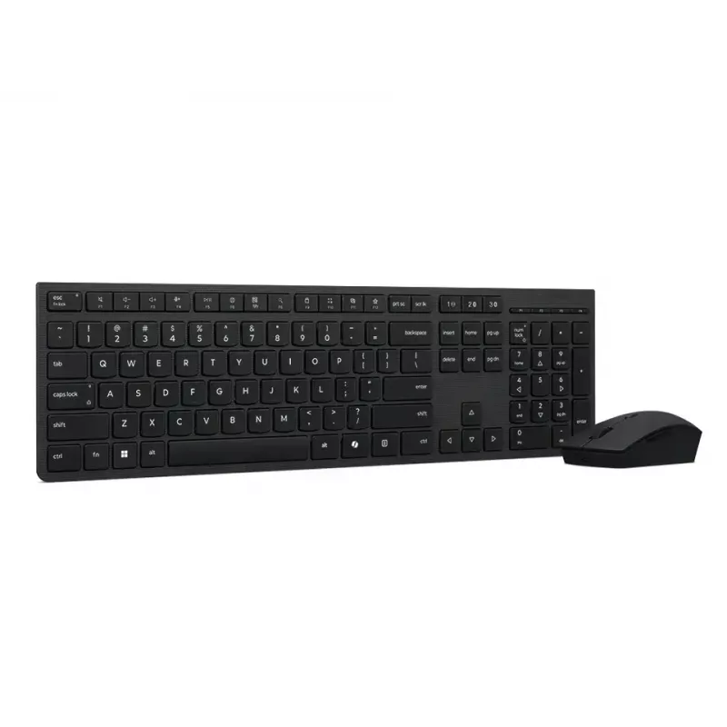 Klawiatura Lenovo 4X31R64351 z myszą, biurowa, RF Wireless + Bluetooth, US English, czarna