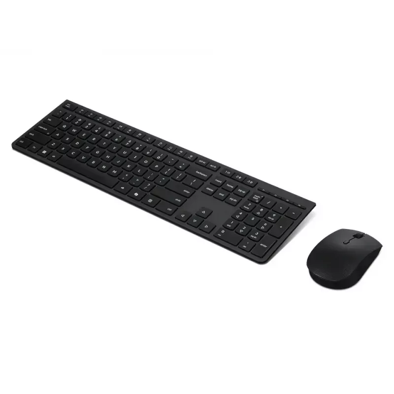 Klawiatura Lenovo 4X31R64351 z myszą, biurowa, RF Wireless + Bluetooth, US English, czarna