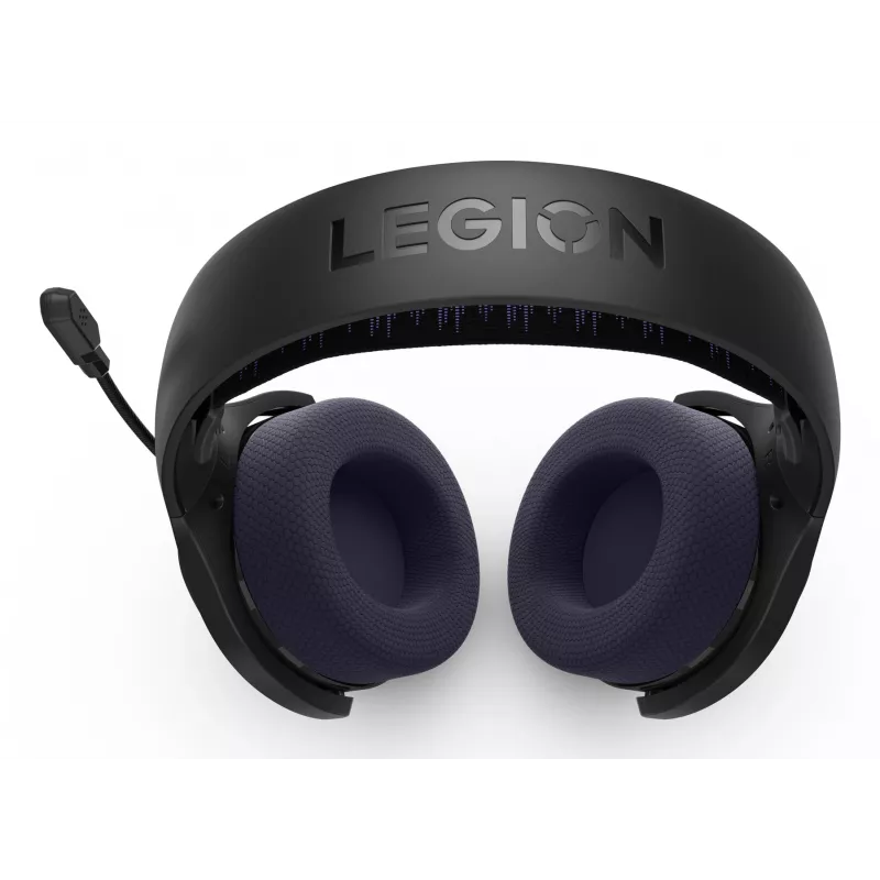 Słuchawki Lenovo Legion H410 Bezprzewodowe Nagłowne Gamingowe USB Type-C Bluetooth Czarny, Fioletowy