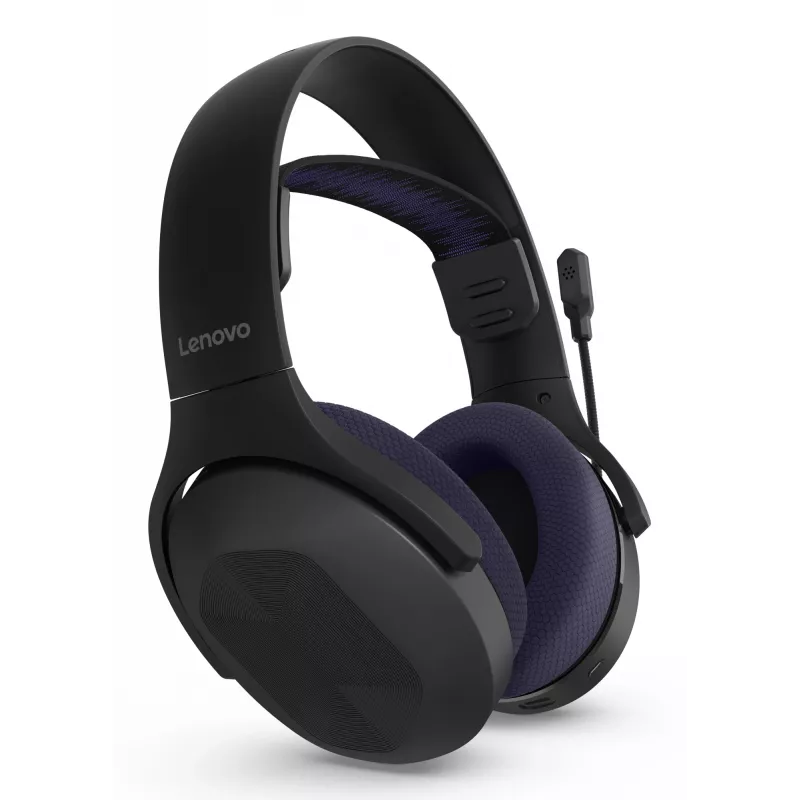 Słuchawki Lenovo Legion H410 Bezprzewodowe Nagłowne Gamingowe USB Type-C Bluetooth Czarny, Fioletowy