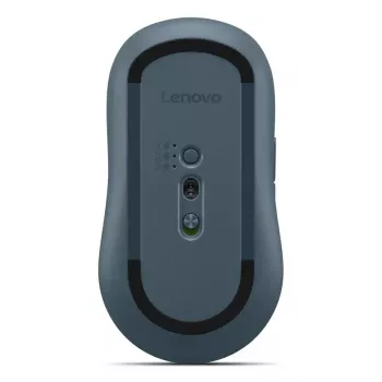 Bezprzewodowa symetryczna mysz optyczna Bluetooth Lenovo Yoga — 4000 DPI, 8 przycisków, kółko, zasilana bateriami, turkusowa
