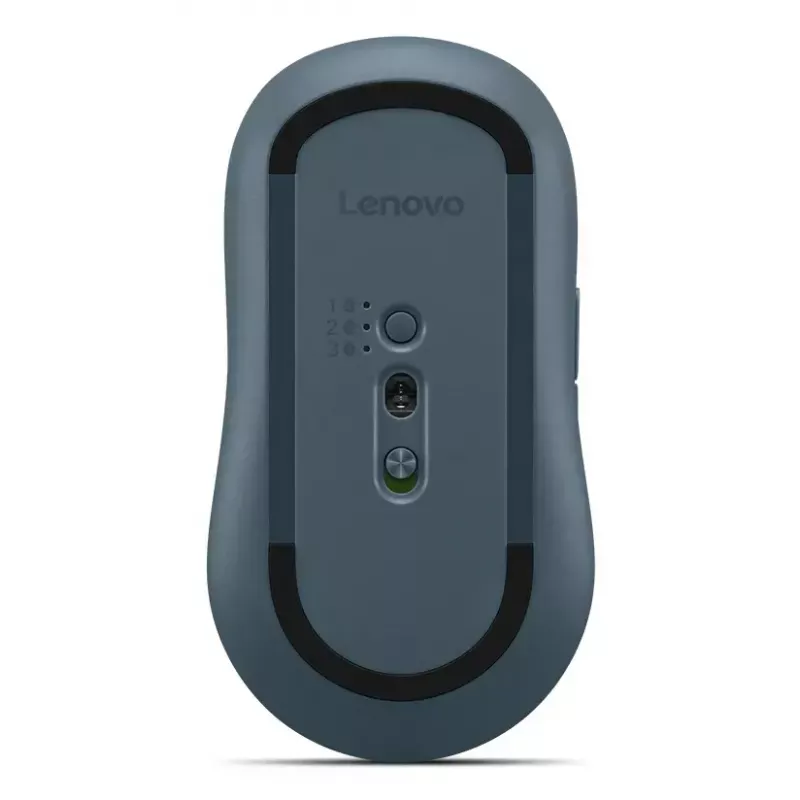 Bezprzewodowa symetryczna mysz optyczna Bluetooth Lenovo Yoga — 4000 DPI, 8 przycisków, kółko, zasilana bateriami, turkusowa