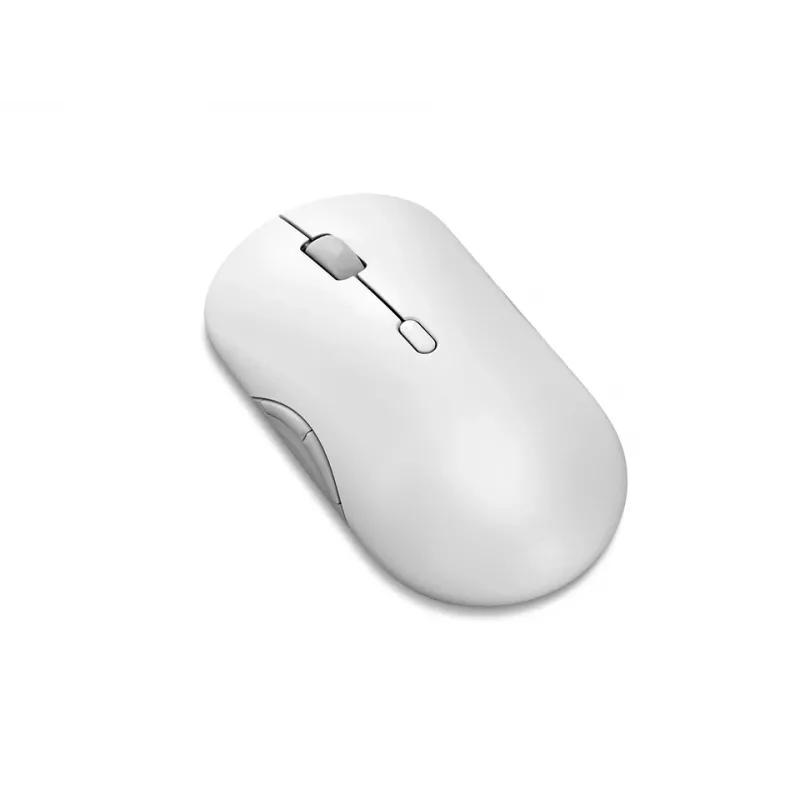 Bezprzewodowa cicha mysz Lenovo 700 Multi-Device, ambidekstralna, optyczna, 4000 DPI, RF + Bluetooth, 8 przycisków, biała