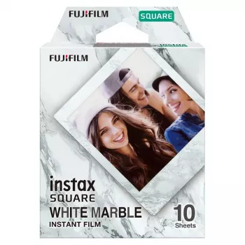 Folia do zdjęć natychmiastowych Fujifilm SQUARE biały Marble 10 szt.