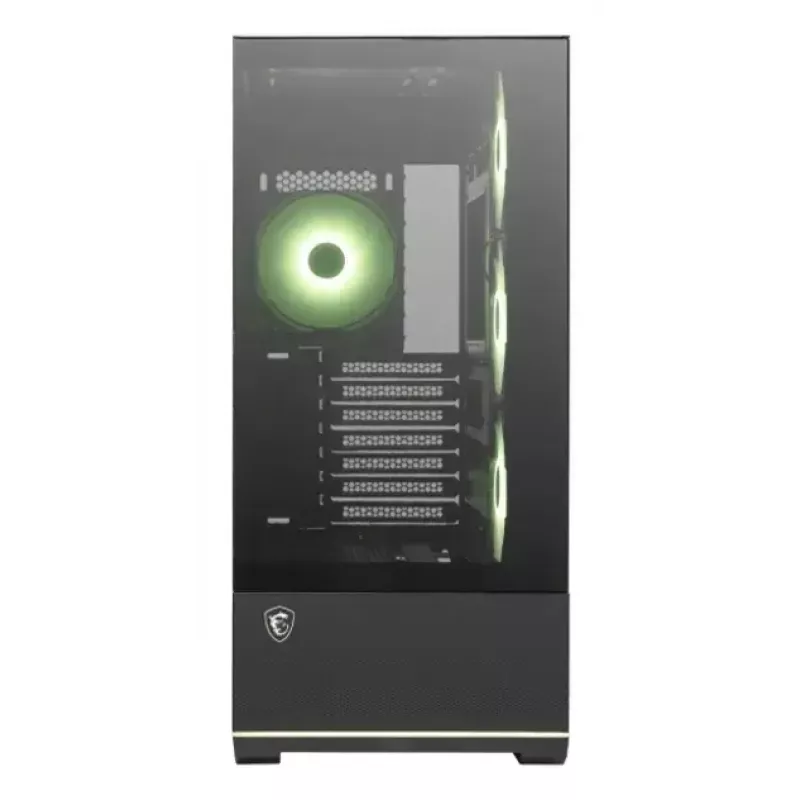 Obudowa PC MSI MAG PANO 110R PZ Midi Tower — szkło hartowane, ATX, 3 wentylatory przednie 120 mm, USB-C, obsługa chłodnic 360 mm