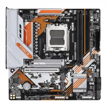 Płyta główna GIGABYTE B850M FORCE - procesory AMD Ryzen 9000 Series, 8+2+2 fazy cyfrowego VRM, do 9600MHz DDR5 (OC), 1xPCIe 5.0 + 2xPCIe 4.0 M.2, 2.5 GbE LAN, USB 3.2 Gen 2