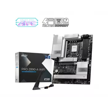 Płyta główna MSI PRO Z890-A WIFI Intel Z890 LGA 1851 ATX DDR5, 4 DIMM, 256 GB, Wi‑Fi 7, 5 Gb Ethernet