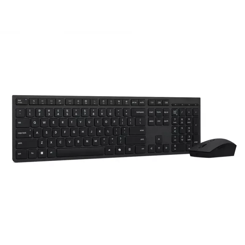 Lenovo 4X31R64357 Klawiatura z myszą Biurowa RF Bezprzewodowa + Bluetooth QWERTY Nordycka Szara