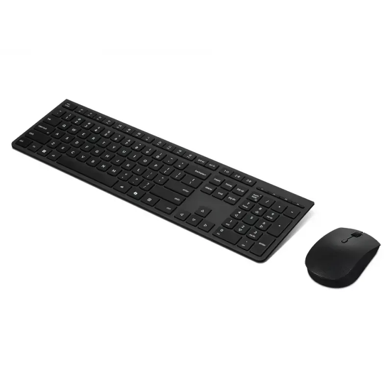 Lenovo 4X31R64357 Klawiatura z myszą Biurowa RF Bezprzewodowa + Bluetooth QWERTY Nordycka Szara