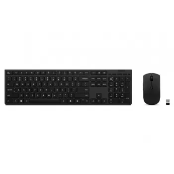 Lenovo 4X31R64357 Klawiatura z myszą Biurowa RF Bezprzewodowa + Bluetooth QWERTY Nordycka Szara